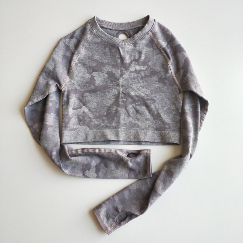 Camouflage sports top