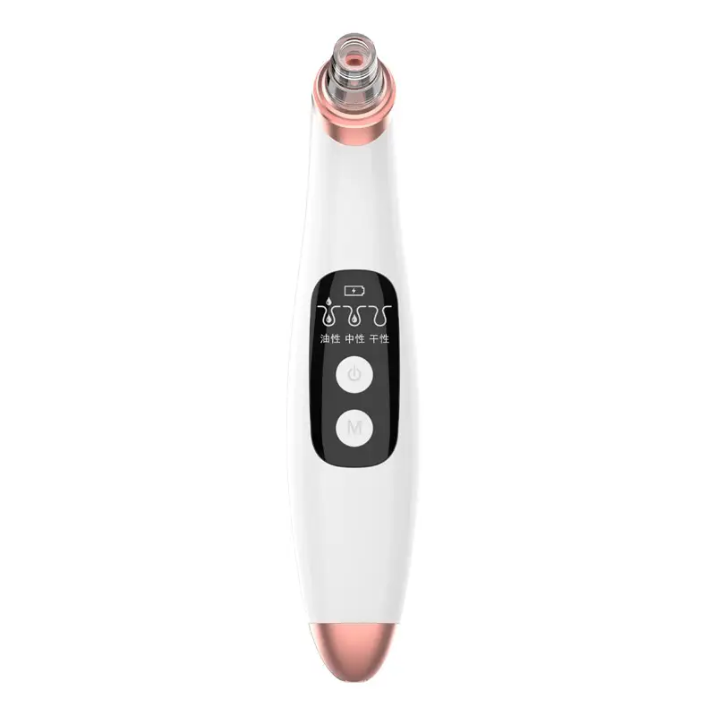 USB Electri Vacuum Suction Blackhead Remover  LED Display Visual Pore Pimple Deep