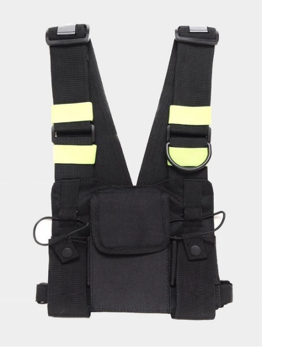 Title 2, Intercom Tactical Reflective Double Chest Bag E...