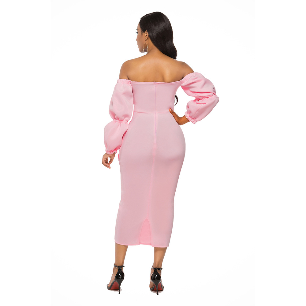 Trumpet slim women's dress