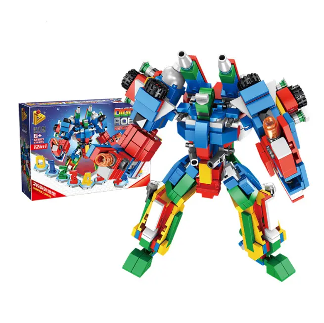 12 in 1 deformed small particles building blocks