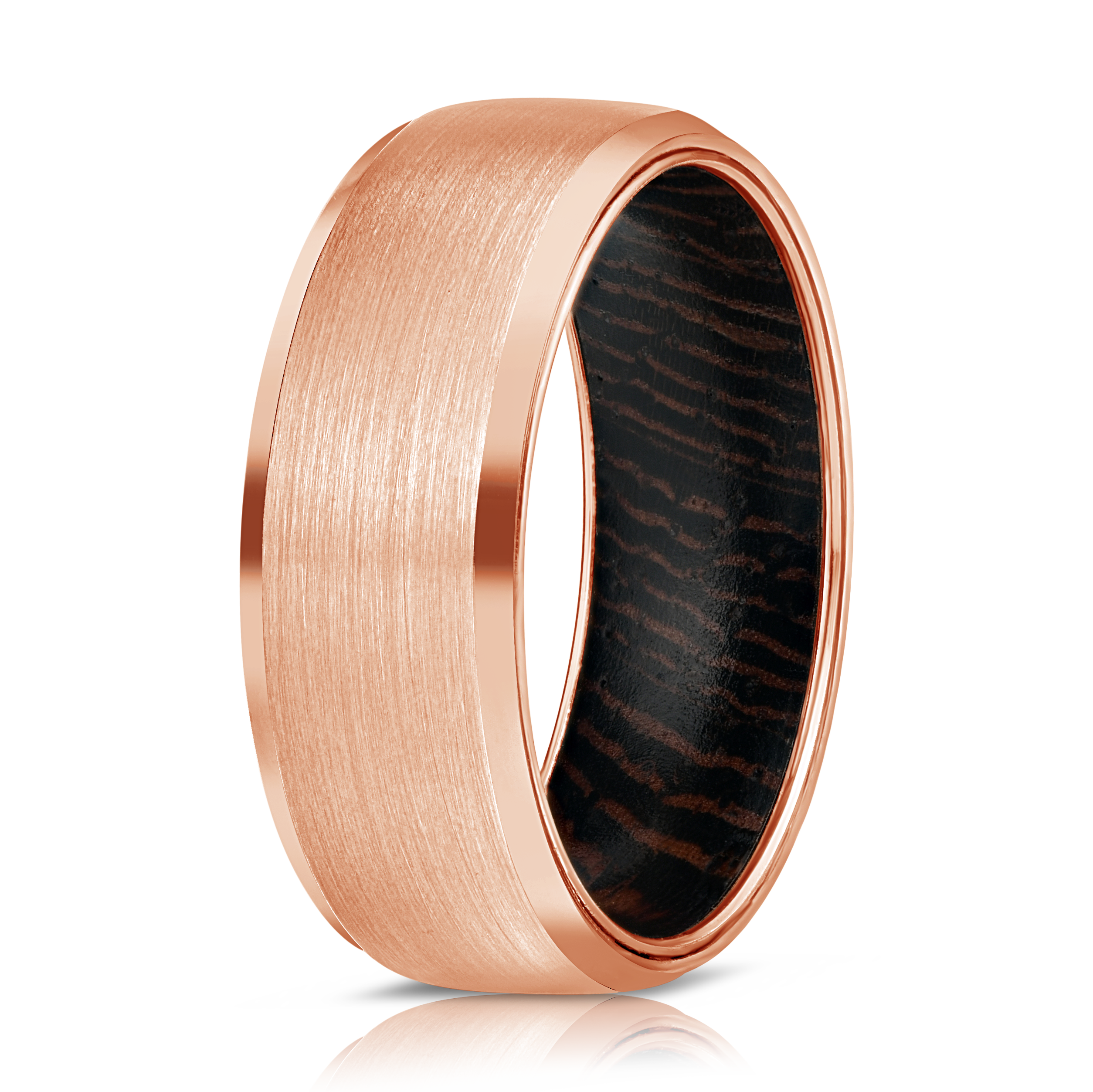 Men Tungsten Carbide Ring Rose Gold