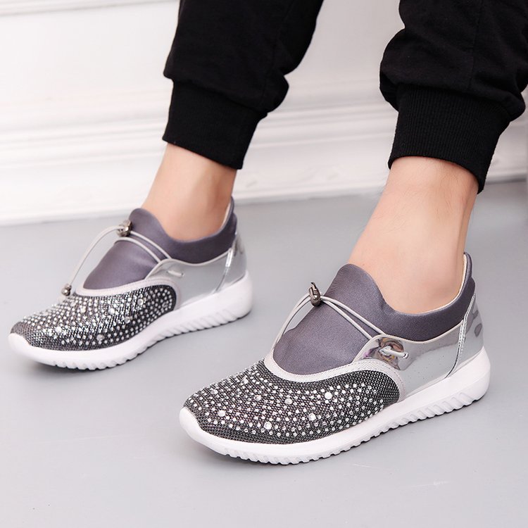 Sequined new thick-soled muffin casual loafers