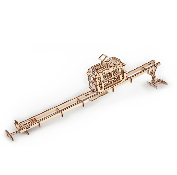 Puzzle En Bois Tramway Mécanique Saphir puzzle en bois 3d Tramway Mécanique Saphir