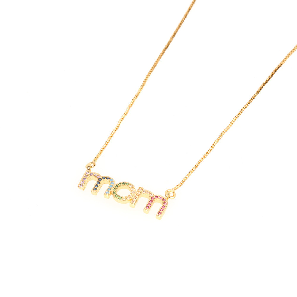 Title 2, New MOM pendant necklace