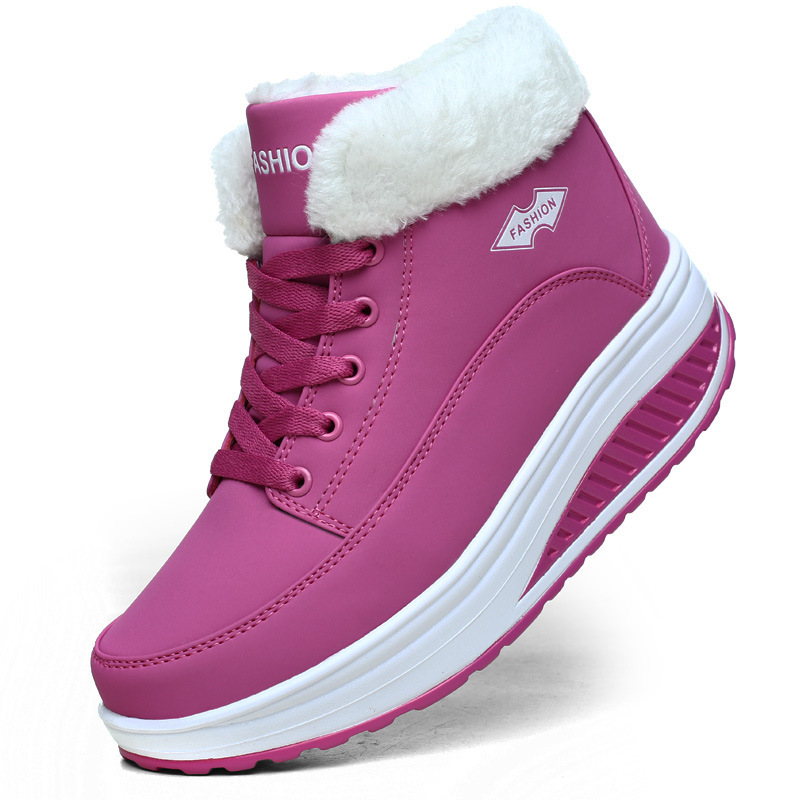 Increased velvet thick bottom casual shoes