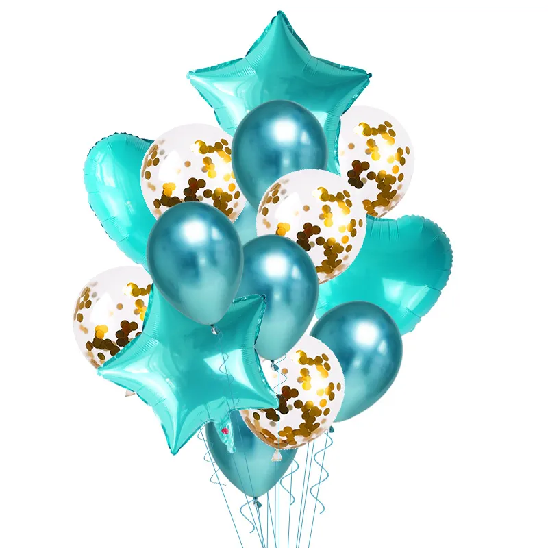 Pentagram combination balloon set - Green