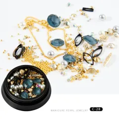 Nail Xingyue popular copper round rivets sequins nail drill ornaments - 28 Style - View 1