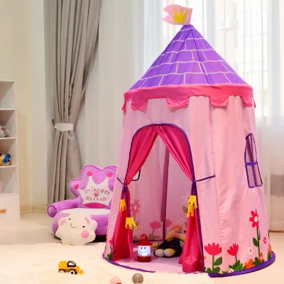 Children's tent play house baby indoor castle - Pink