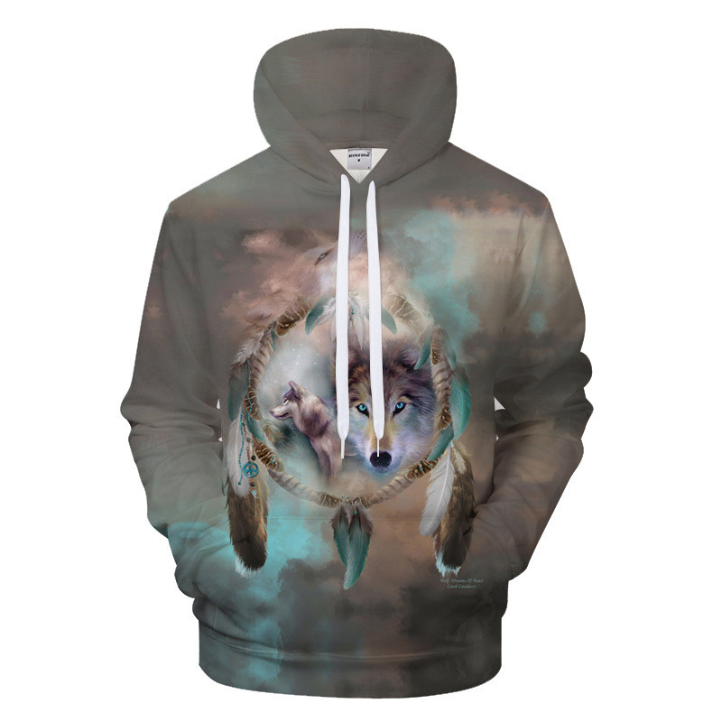 Men's couple sport loose hoodie