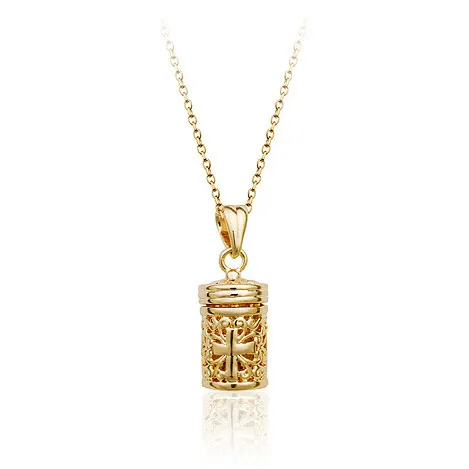 Vintage love perfume bottle pendant Gold - Shop at LoveMi