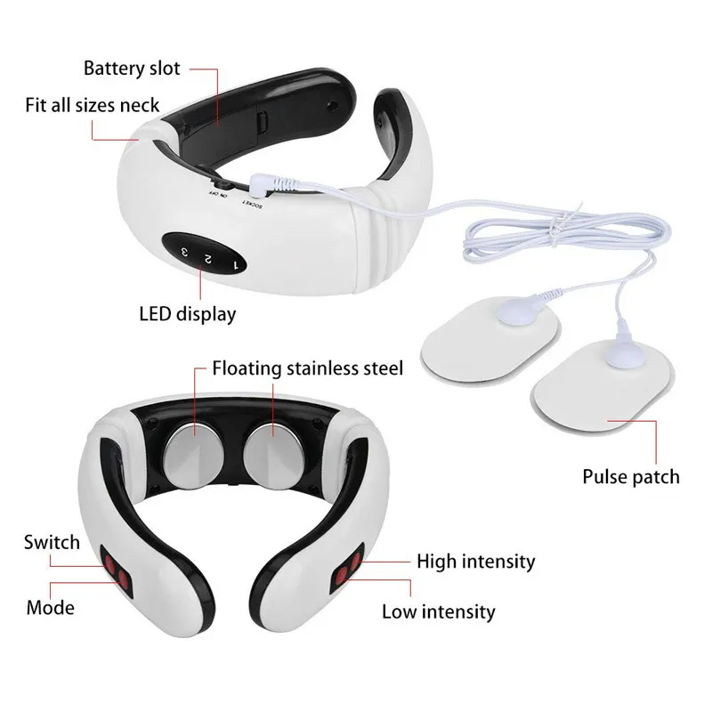 Electric neck massager with far infrared thermal pain relief tool for health care, for health care intelligent neck and back massager – image 5