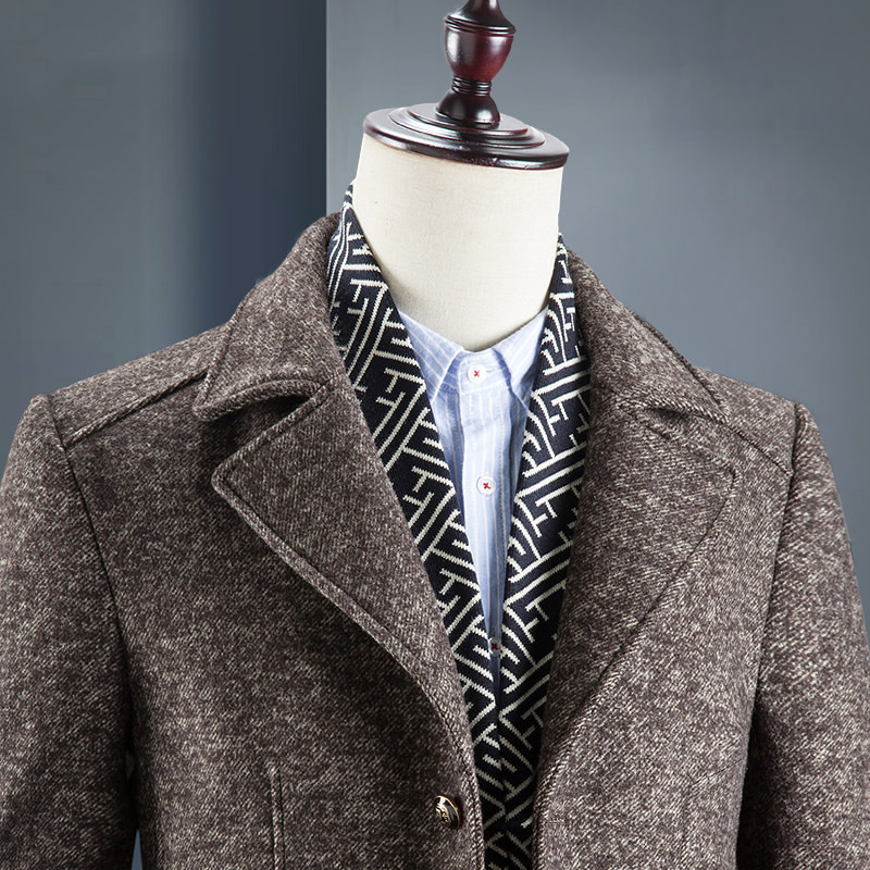 Men's woolen coat