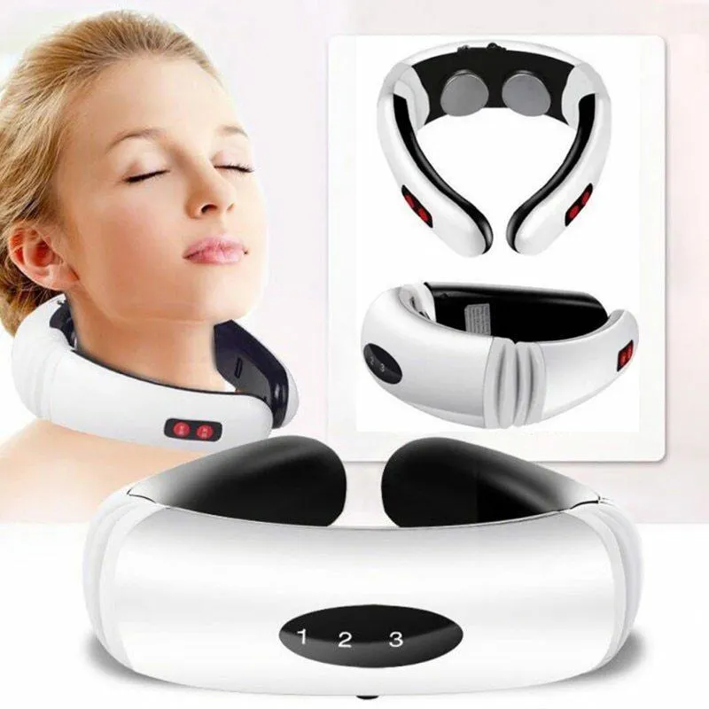 Electric neck massager with far infrared thermal pain relief tool for health care, for health care intelligent neck and back massager – image 2