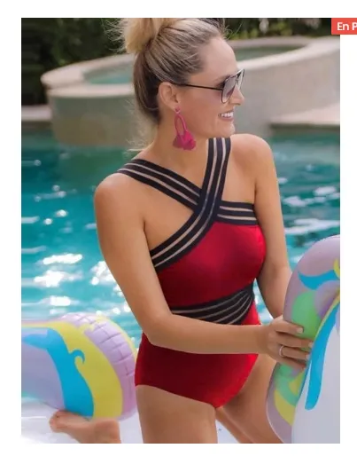 Ambre - Monokini chic - Red