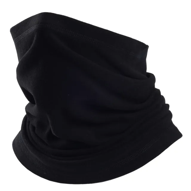 Ski half face cold winter warm hooded scarf Black - Shop at LoveMi