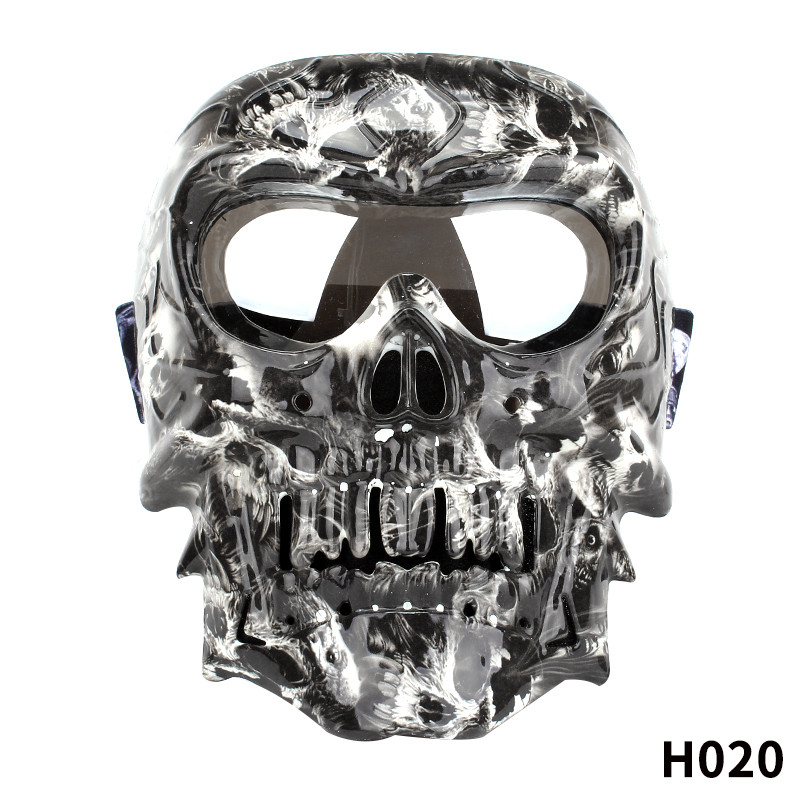 Face Mask Motorcycle Windproof Mask Skull Glasses Male — view 6