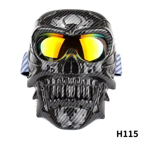 Face Mask Motorcycle Windproof Skull Glasses Male