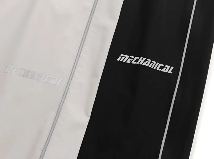 Stitching Printed Casual Trousers Straight Leg Men