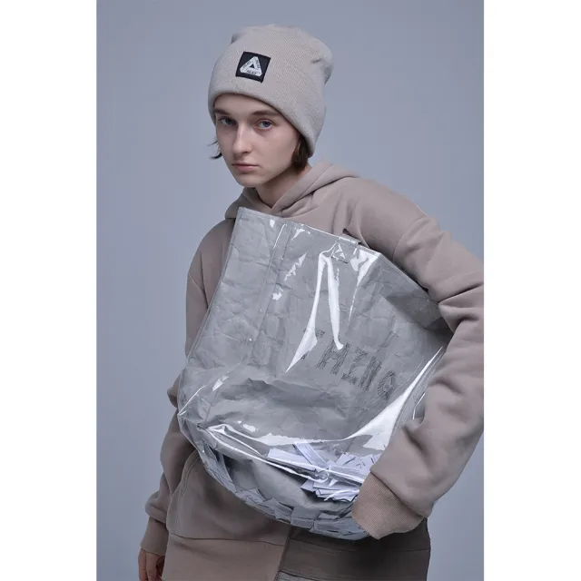 Double kraft paper tote bag Grey - Shop at LoveMi