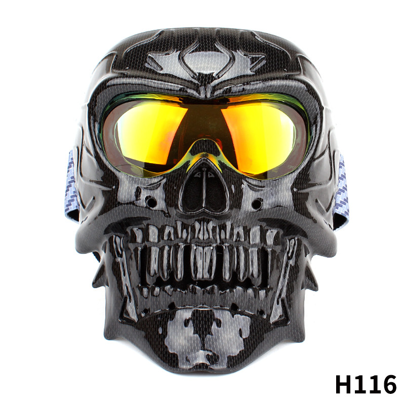 Face Mask Motorcycle Windproof Mask Skull Glasses Male — view 5