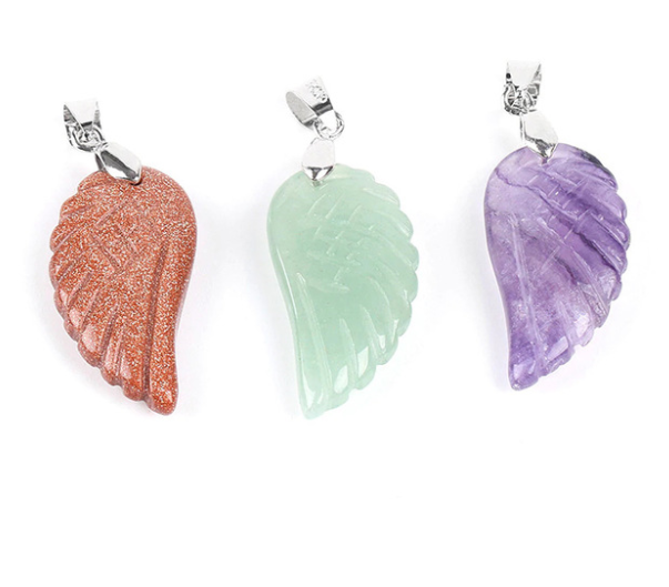 Coloured Angel Wing Necklace
