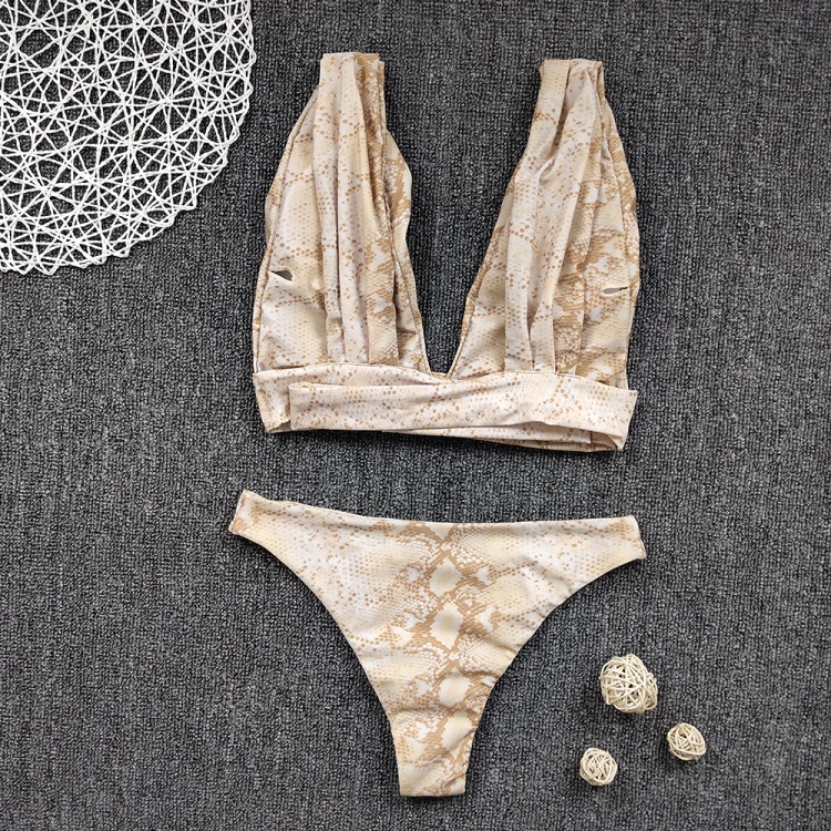 Snake print split bikini - Image 2
