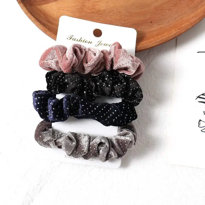Simple fabric hair rings - Style1