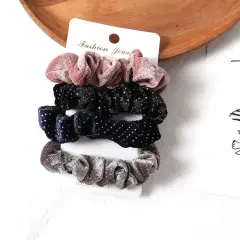 Simple fabric hair rings - Style1 - View 1
