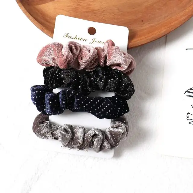 Simple fabric hair rings Style1 - Shop at LoveMi