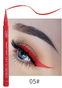 Waterproof non-smudged eyeliner - Red