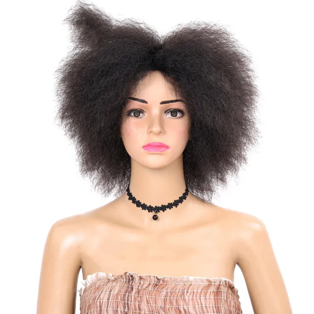 Fluffy curly hair wig Black - Shop at LoveMi