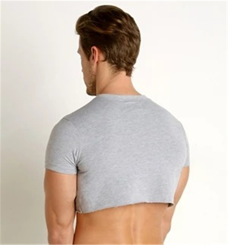 Half men's small round neck short sleeve T-shirt