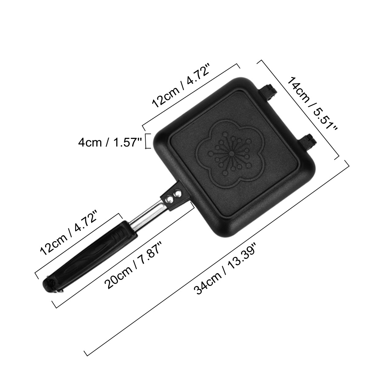 Sandwich frying pan induction cooker breakfast pot artifact Black - Shop at LoveMi