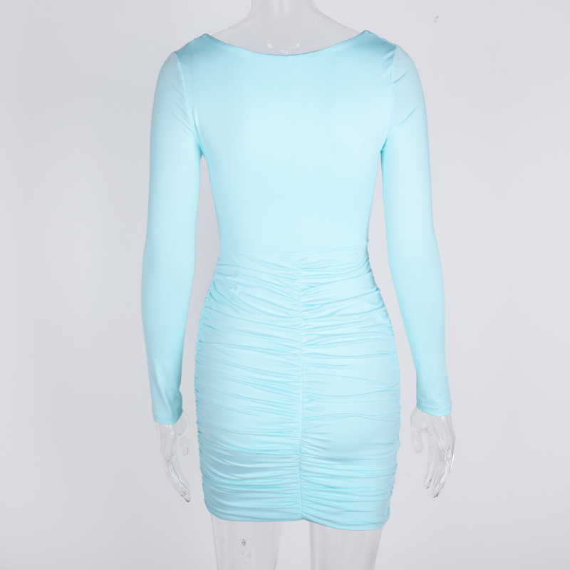 Pack hip long sleeve dress