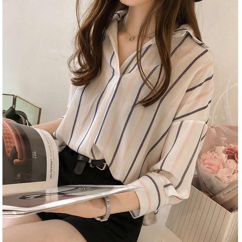 Summer casual new striped shirt