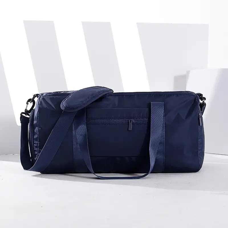 Wet and Dry Separation Sports Gym Bag for Fitness and Travel — Navy blue