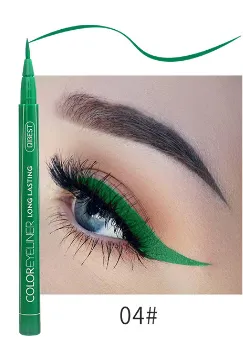 Waterproof non-smudged eyeliner - Green