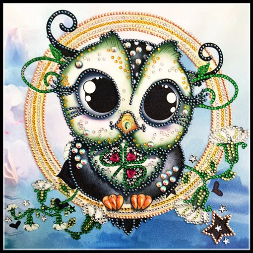 5D DIY diamond painting animal pattern shaped diamond cross stitch - 2 Style