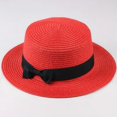 Sun hat with bow covering the sun Red - Shop at LoveMi