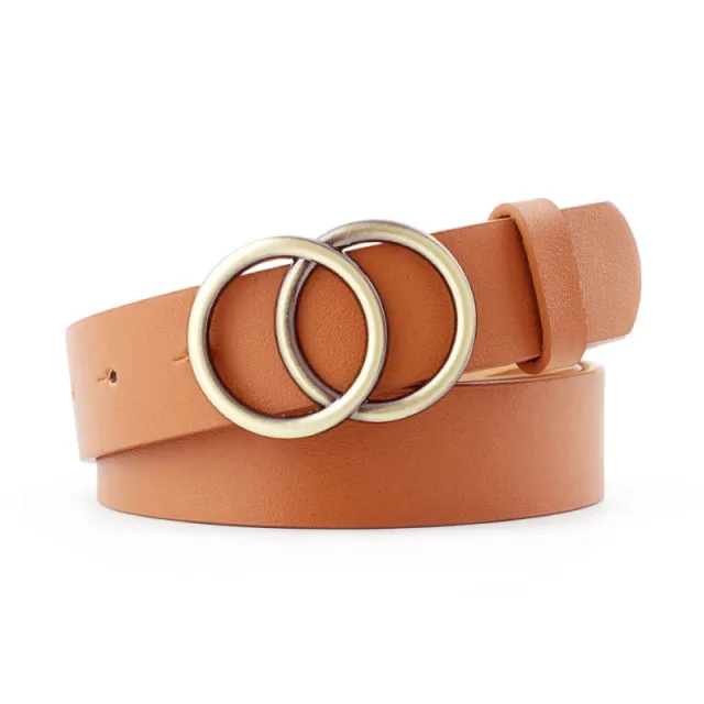 Double ring belt Camel - Shop at LoveMi