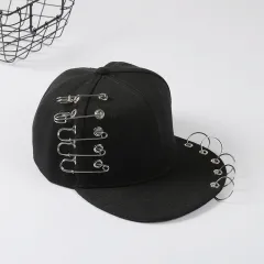 Hip-hop trend ring hoop pin rivet flat along hat - Five Rings - View 1