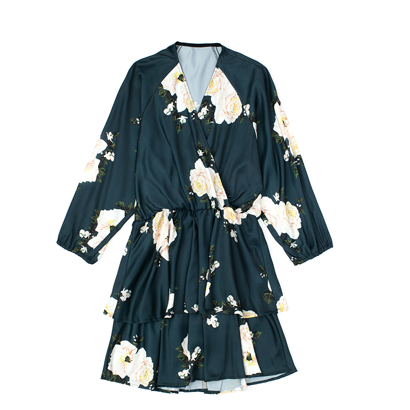 V-neck layered dress