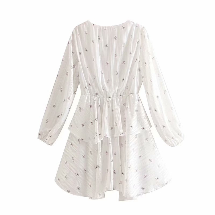 Sweet multi-layer lace V-neck dress