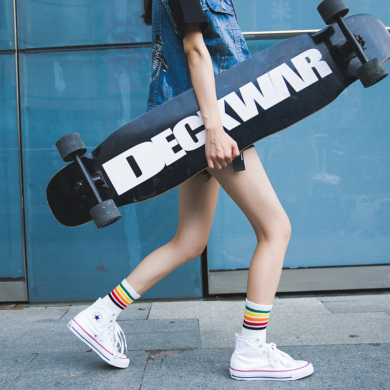 Socks boots socks gradient color stripes