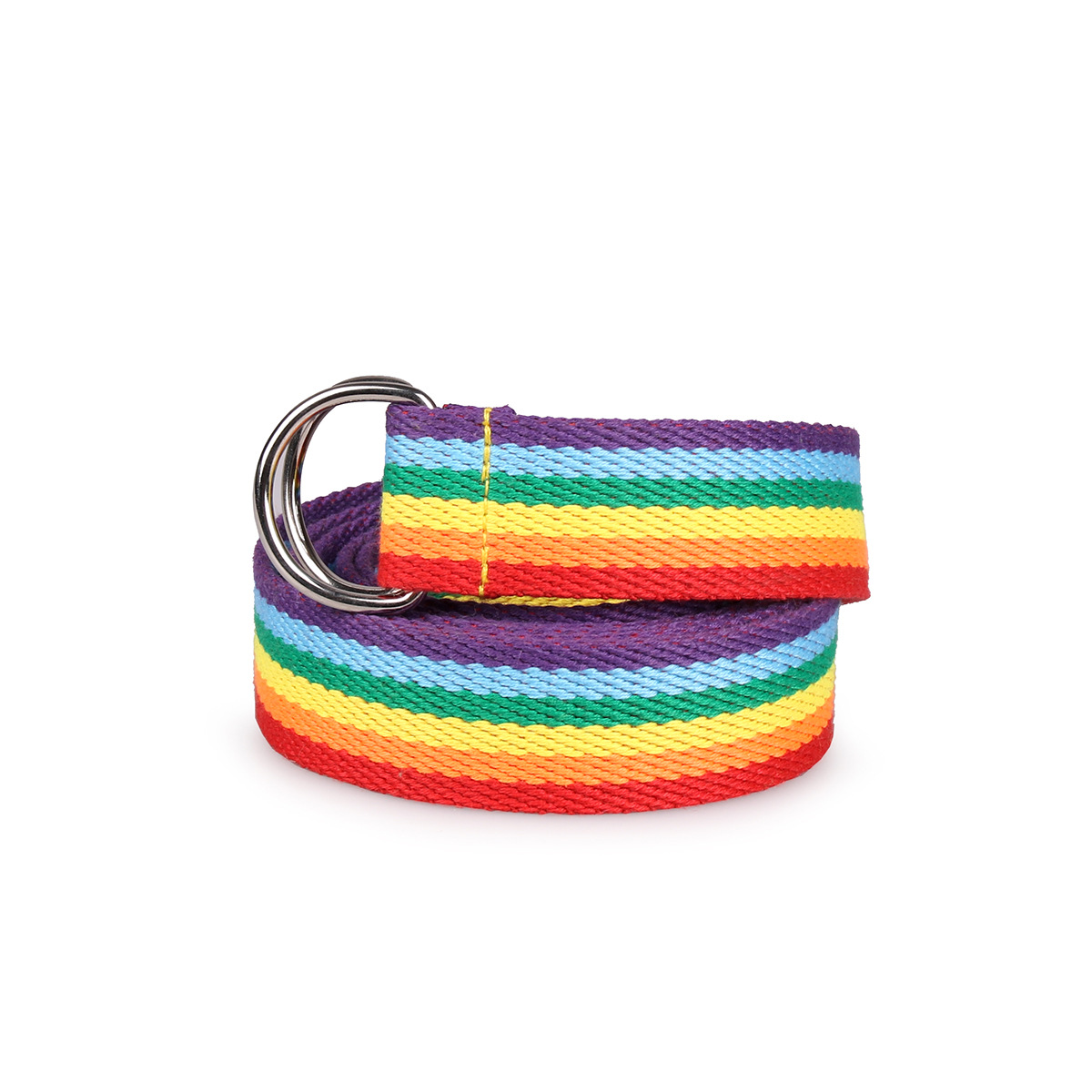 Double Loop D-shaped Rainbow Ribbon