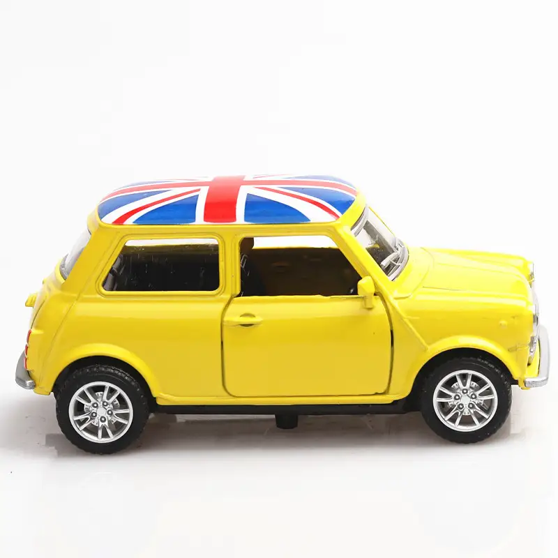 Golden Car Model Simulation Pull Back Car