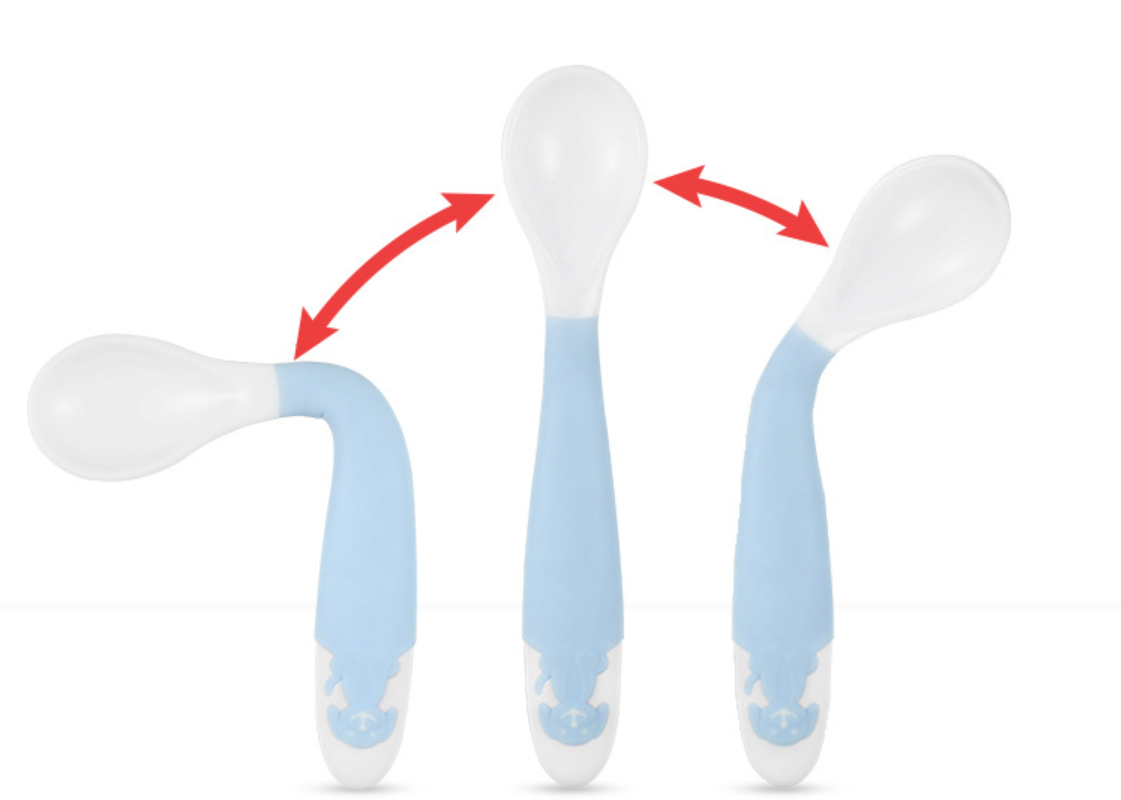 Children's twisted fork spoon set