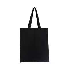 Portable canvas bag - Black - View 1
