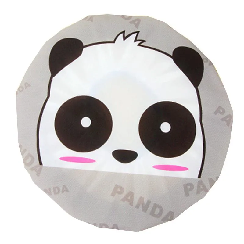 Cartoon waterproof shower cap - Panda
